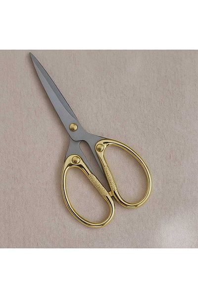 GİTTİGİTTİ Gold Detailed Engagement Scissors – Stainless Steel, Stylish and Elegant Design White