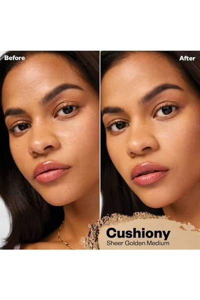 KOSAS Cloud Set Baked Setting & Smoothing Talc-Free Vegan Powder, Cushiony - Sheer Golden Medium 9.5