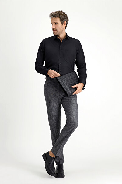 Kiğılı Long Sleeve Non Iron Satin Classic Cotton Shirt