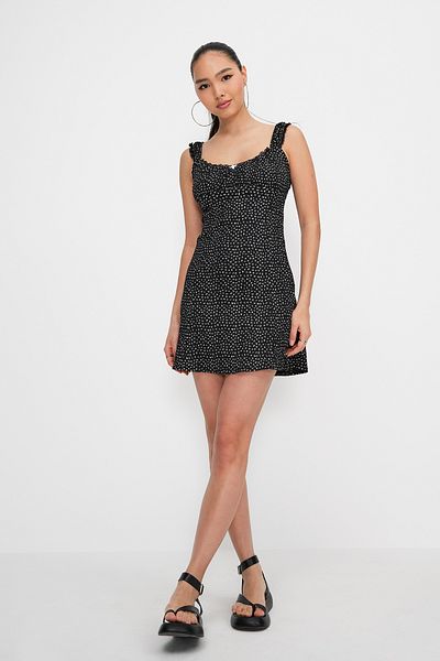 Addax Patterned Mini Dress E16593