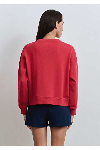 Mavi Ny91 Baskılı Kırmızı Sweatshirt 1s10338-80638