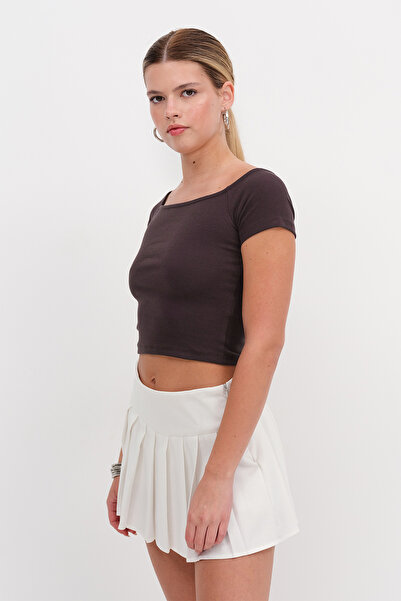 Addax Βασικό μπλουζάκι με κοντό μανίκι P0234-X5