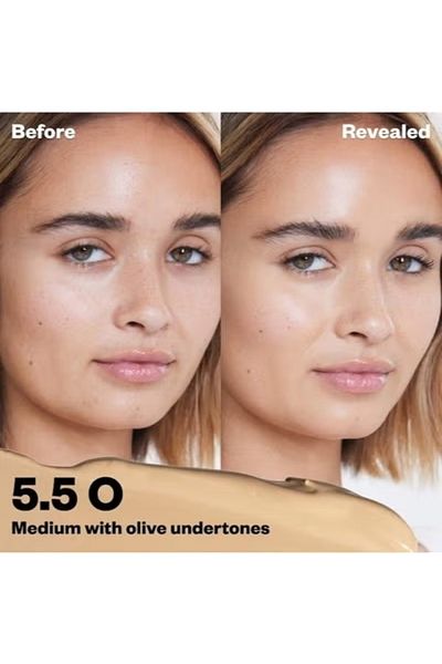 KOSAS Revealer Super Creamy & Brightening Concealer with Caffeine & Hyaluronic Acid, Tone 5.5 O - Me