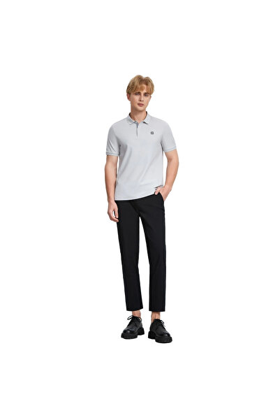 Giordano Men's Cotton Blend Pique Knit Short Sleeve Polo