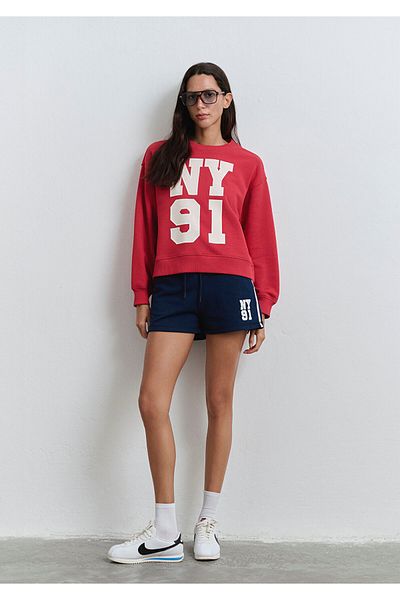 Mavi Ny91 Printed Red Sweatshirt 1S10338-80638