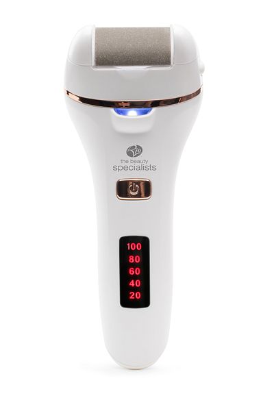 RİO BEAUTY Electric Foot And Heel File Rio Pedi 4, Ipx5, 300 Min Operation, 2 Interchangeable Heads, Usb, White
