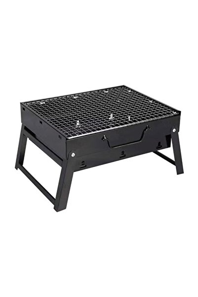 rexa Portable Barbecue Charcoal Grill Black/silver 13.77x10.75x2.45inch