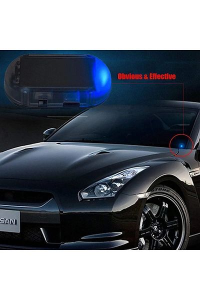 Sea Home Blue Color Solar Powered Led Security Lights, Deterrent Theft Alarm Led 1 Piece M-498