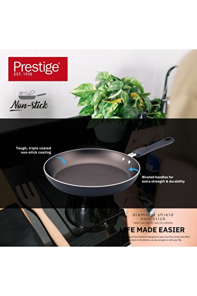 Prestige 8 Pcs Value Pack Cookware Set | Non-stick Pots and Pans Set - PR22483