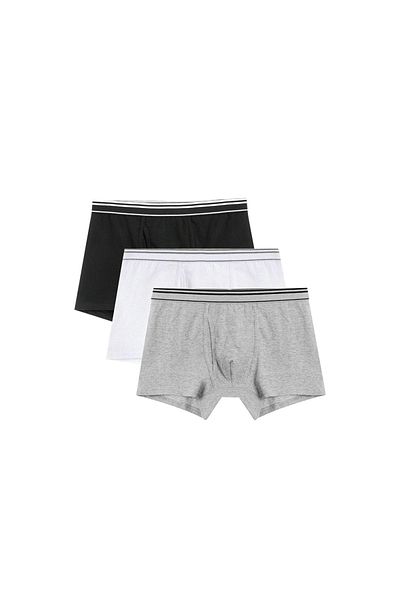 Giordano Men's Cotton Spandex Jersey 3-Pack Trunks