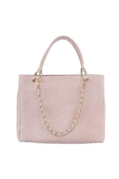 TORO NERO Women's pale pink genuine leather bag Emily