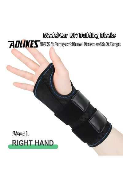 Aolikes L Right Hand 1pcs Wrist Brace For Carpal Tunnel Relief Night Support,support Hand Brace With