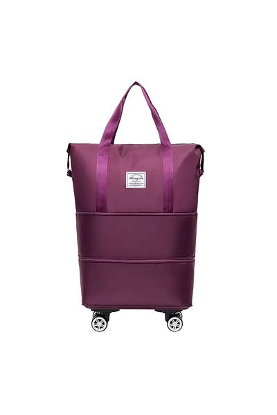 OEM Purple travel bag, 3 sizes, 70x40x22 cm, 63L, removable wheels, waterproof. (94 characters)