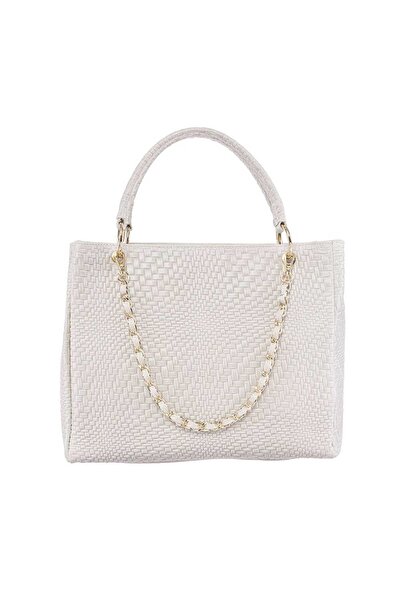 TORO NERO Women's Beige Genuine Leather Bag Emily