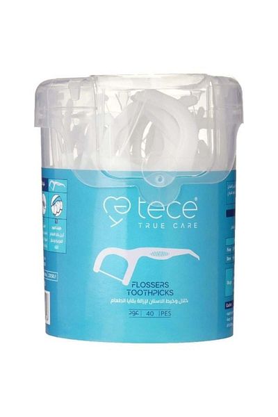 TECE Flossers Toothpicks 40pcs (2801) --- 40-Piece Dental Flosser 0028016