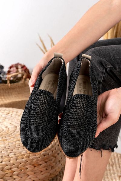 Slipcat Knitted Lace Women's Flats, Home Flats, Home Shoes