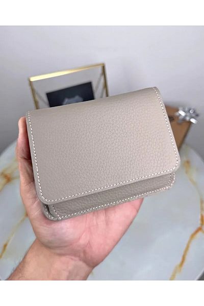Fil Deri Genuine Leather Multi-Compartment Zippered Wallet with Coin Compartment 2098