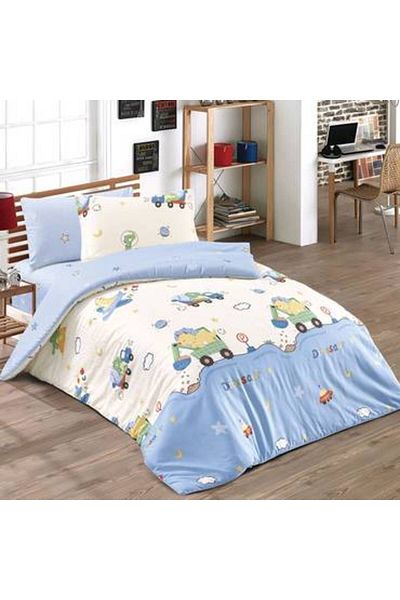 Pazar Home Bedding 4-piece cotton baby single bed sheet - Bazaar Home Cardiff with stitched filling