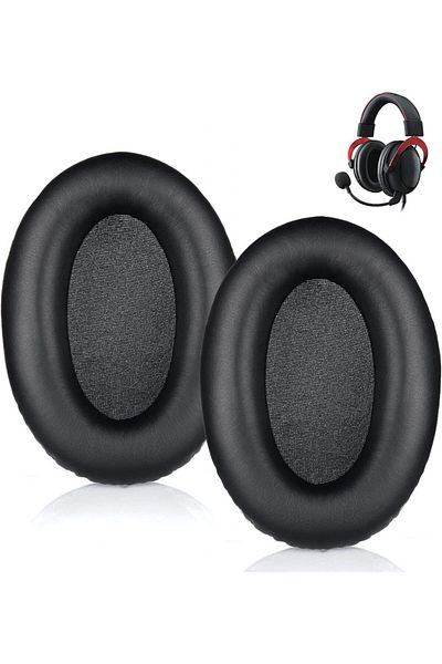 EVXVE Replacement ear pads for EVXVE gaming headphones, black, protein leather/memory foam