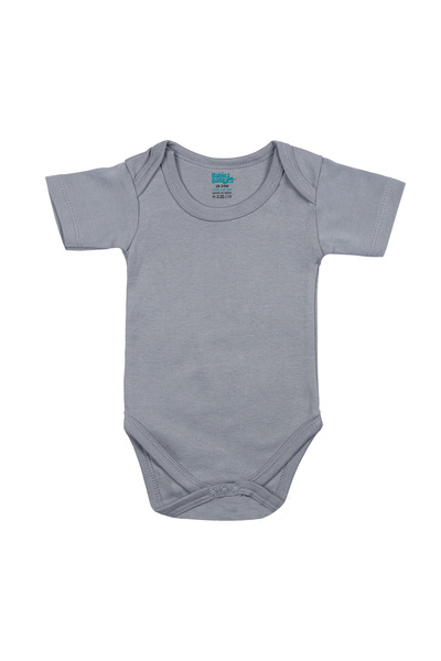 Babies Basic BabiesBasic 100% Cotton, Short Sleeves Romper/Bodysuit. Set of 3 - Black, Navy,Grey, 18-24 Months