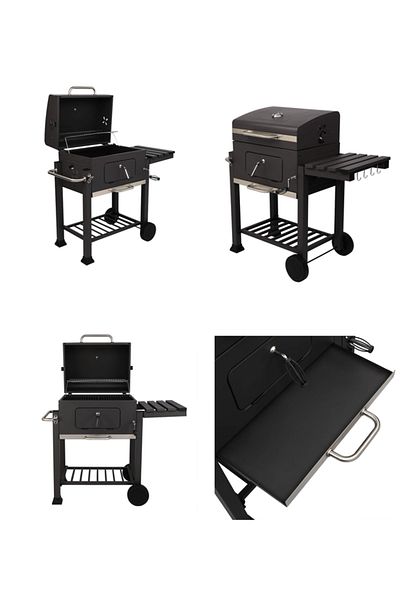 VINNYSEN Charcoal Grill Charcoal Grill Trolley