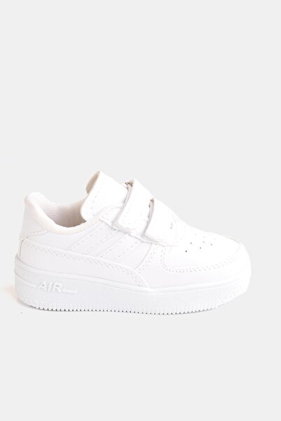 minibonito Denní unisex dětské pruhované bílé tenisky na suchý zip Lehká pohodlná sportovní obuv