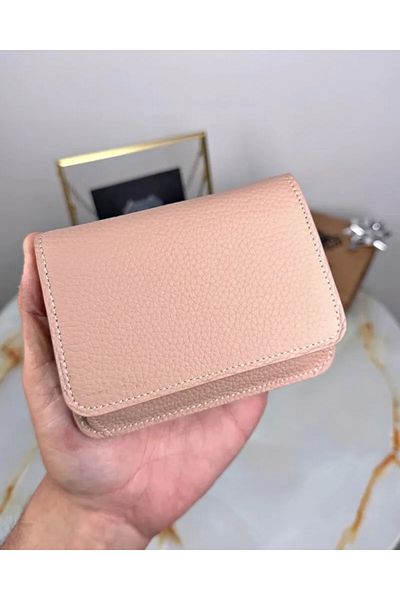 Fil Deri Genuine Leather Multi-Compartment Zippered Wallet with Coin Compartment 2098