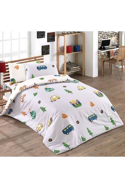 Pazar Home Bedding 4-piece cotton baby single bed sheet - Bazaar Home Cardiff with stitched filling