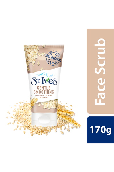 St. Ives مقشر وقناع الشوفان المغذي والناعم للوجه