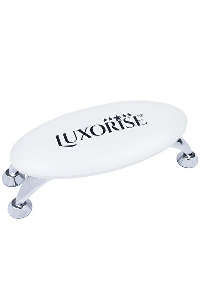 LUXORISE Οβάλ εργονομική βάση μανικιούρ, λευκή
