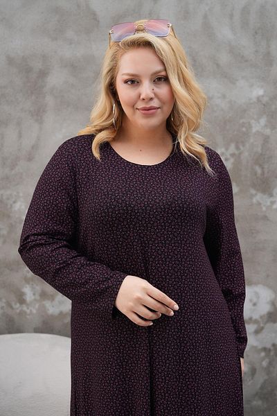 WestBound Rochie de vară cu mânecă lungă din lycra pentru mamă din viscoză MARE PURPLE