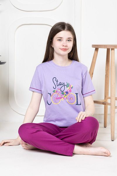 Pyjama Familya Комплект пижама за момиче с къс ръкав