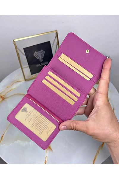 Fil Deri Genuine Leather Multi-Compartment Zippered Wallet with Coin Compartment 2098