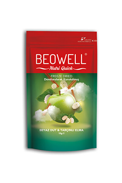 BEOWELL Nutri Quick – Freeze Dried Dondurularak Kurutulmuş Beyaz Dut & Tarçınlı Elma