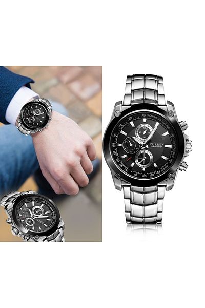 Curren 8025 Stainless Steel Analog Casual Watch For Men