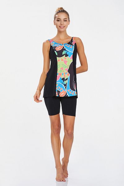 Bravie Half Open Back Shorts Swimsuit 3862