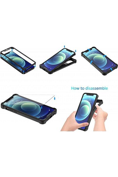 Oretech Set Of Two Screen Protectors For Iphone 12 Pro , Tempered Glass/silicone Rubber, Black