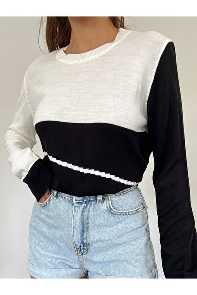 HİJABAYA Πουλόβερ με λεπτό πλεκτό πλέγμα με λαιμόκοψη