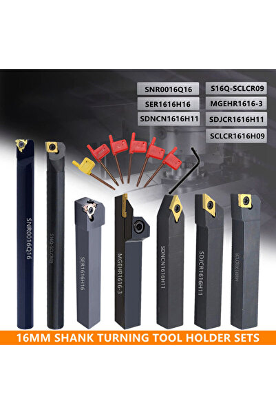 Choice4 حامل أداة تحويل مخرطة CNC من الفولاذ المقاوم للصدأ 7 مجموعات - 16 مم،...