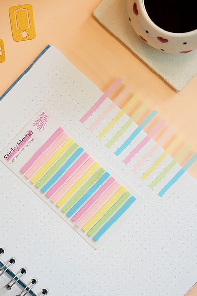 Victoria's Journals Adhesive Strip 4.4X0.4 cm 15 Colors X 20 Sheets