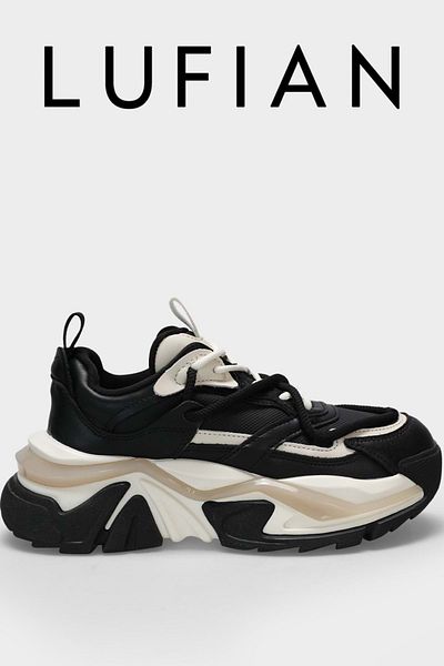 Lufian 122230015 Kate Sneaker Unisex Δερμάτινα Αθλητικά Παπούτσια Μαύρα