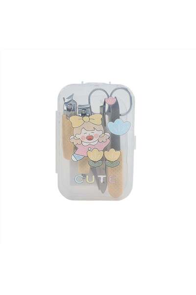 the midi Cartoon girl manicure 7 piece suit\mixed