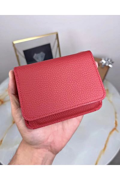 Fil Deri Genuine Leather Multi-Compartment Zippered Wallet with Coin Compartment 2098