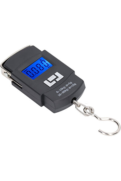 Primo Plus LCD Digital Hanging Luggage Weighing Scale Black