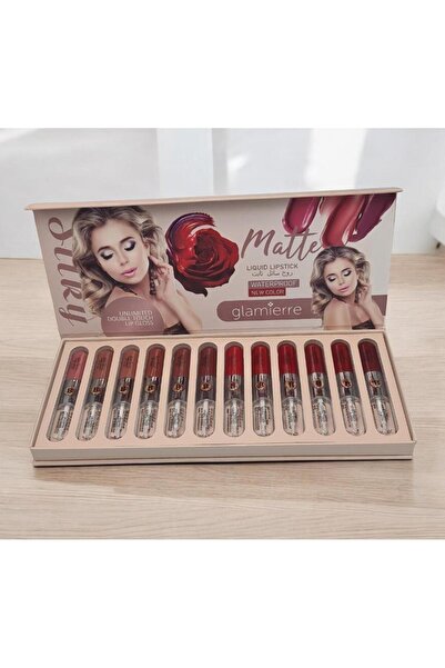 GLAMİERRE أرواج سائلة مرطّبة – 12 لون ثابت ترطيب ثبات ألوان أنثوية لا تقاوم