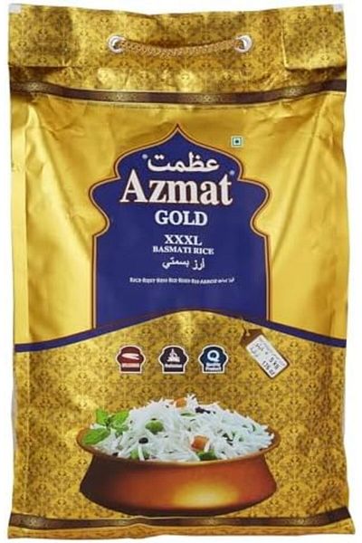 Azmat Gold Steam Basmati Rice Xxxl - 5 Kg Pack