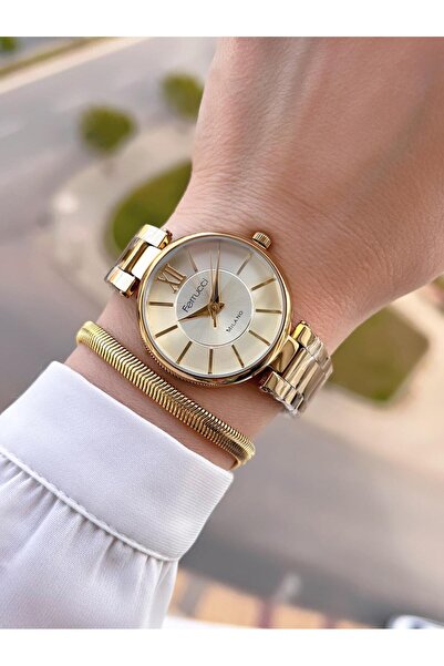 Ferrucci 24 Ay Garantili Kadın Kol Saat 30 Mt Suya Dayanıklı Çelik Kordon Kar...