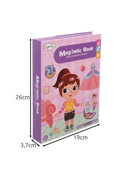 SMARTECH Magnetic Puzzle Book, Set Of 50 Magnets, 6 Double Cards, Fashion Theme