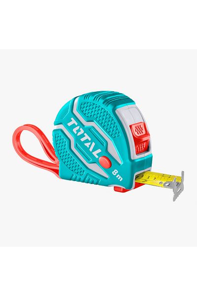 TOTAL 8m x 3mil Self-Locking Steel Tape Measure
