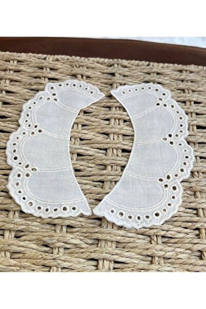 Parça Kumaş Dünyası Pamuklu Çocuk Yakalık Krem Renkte